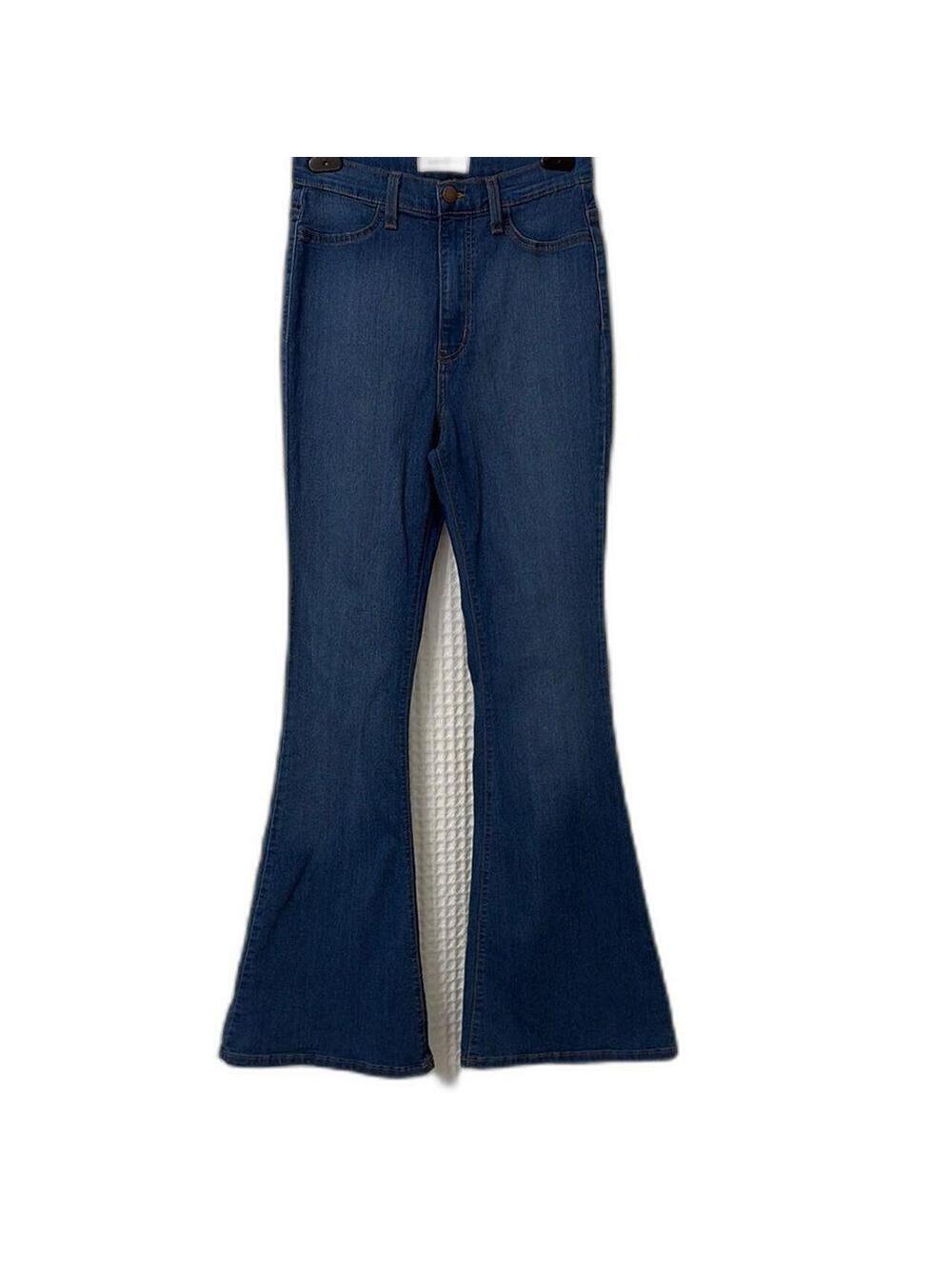 Vibrant Women's Blue Flare Jeans Size 9
